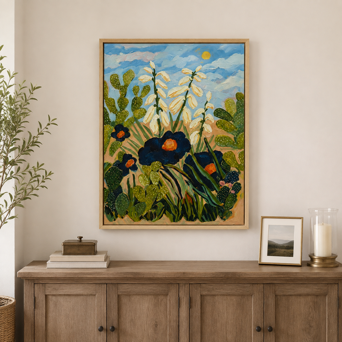 Cactus Wall Art | Desert Garden in Bloom