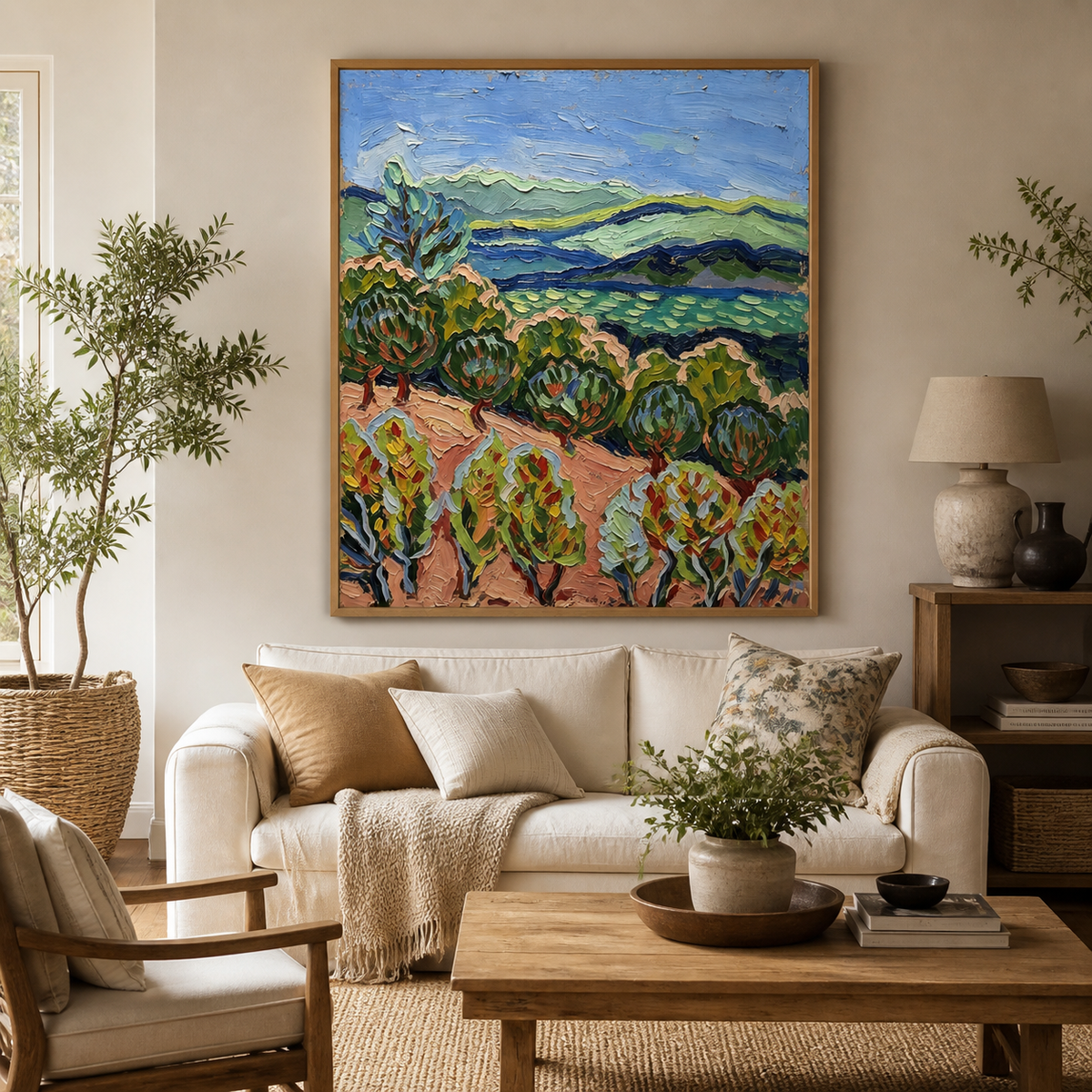 Colorful Vineyard Wall Art | Hills in Motion