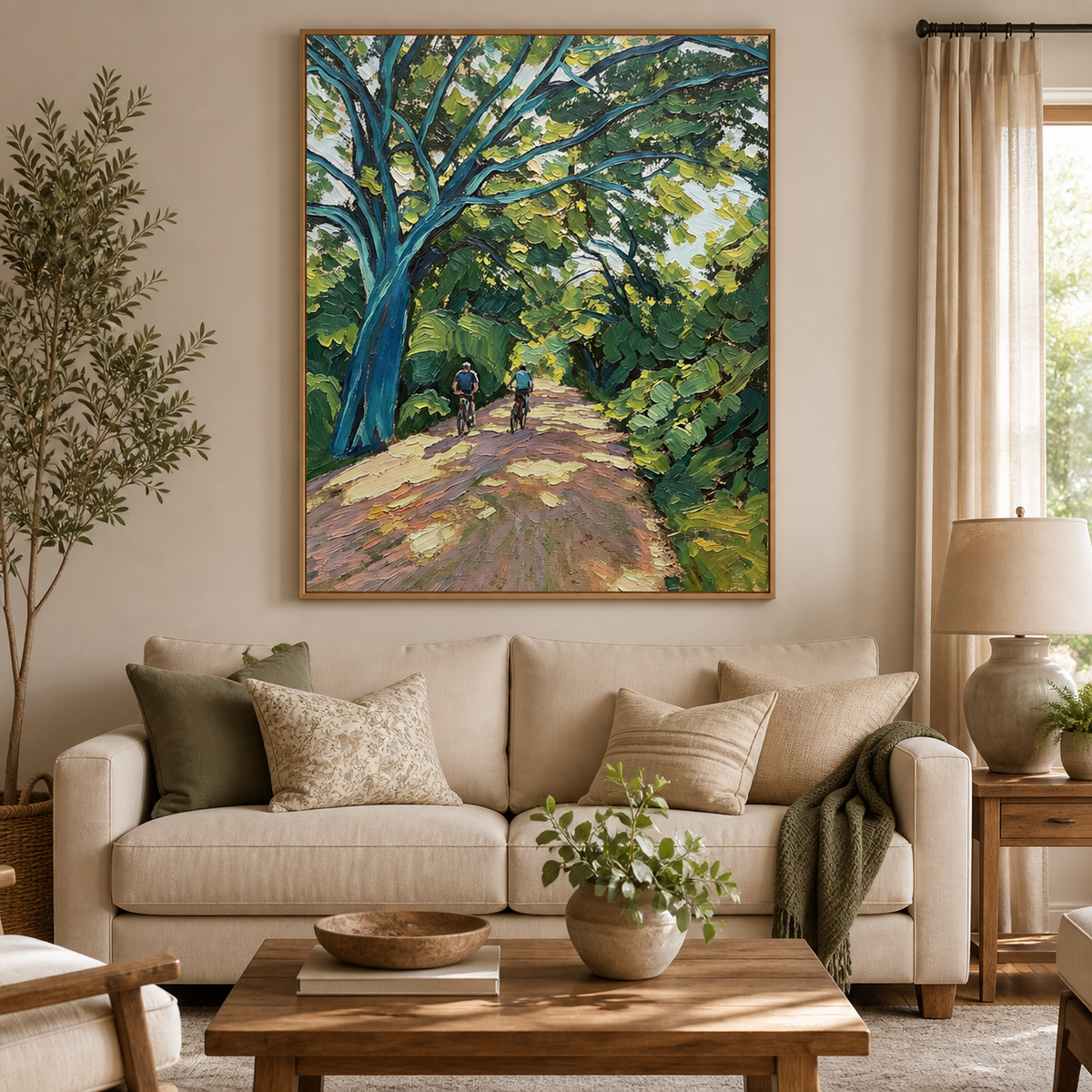 Forest Path Wall Art | Beneath the Green Canopy