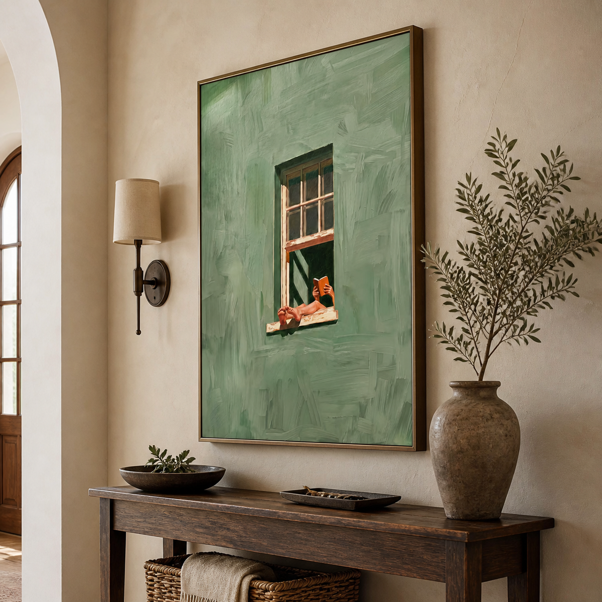 Reading by the Window Wall Art | Quiet Chapter