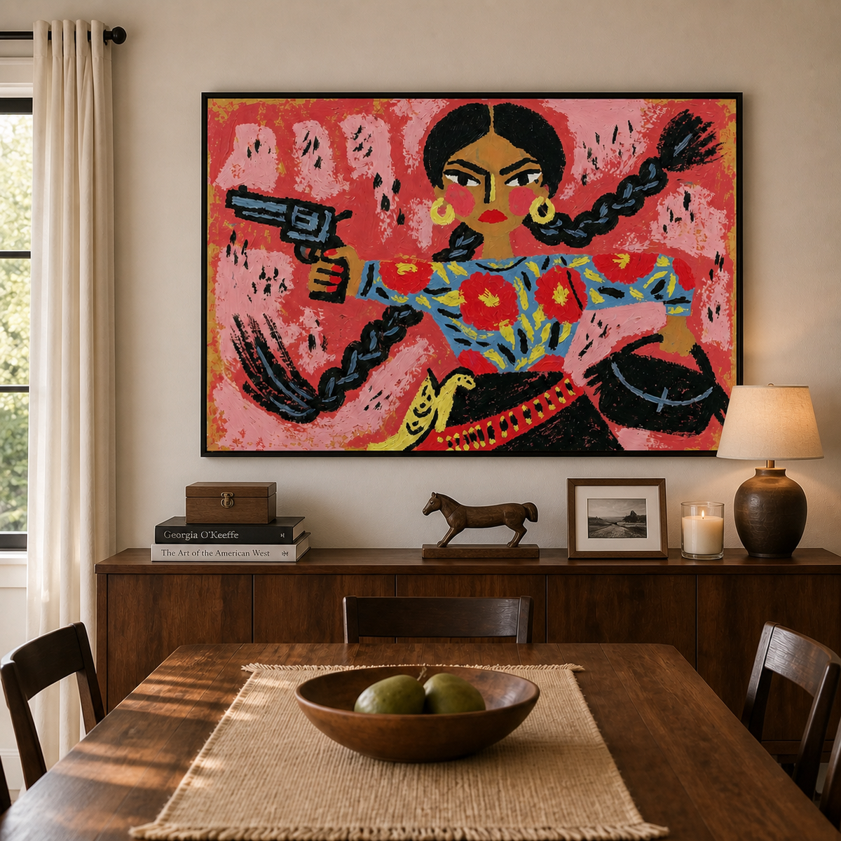 Colorful Cowgirl Wall Art | Braids and Bravado