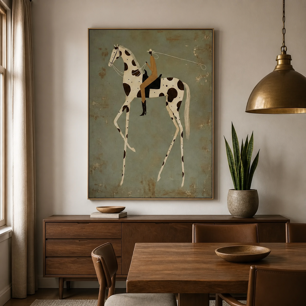 Spotted Horse Wall Art | High Step