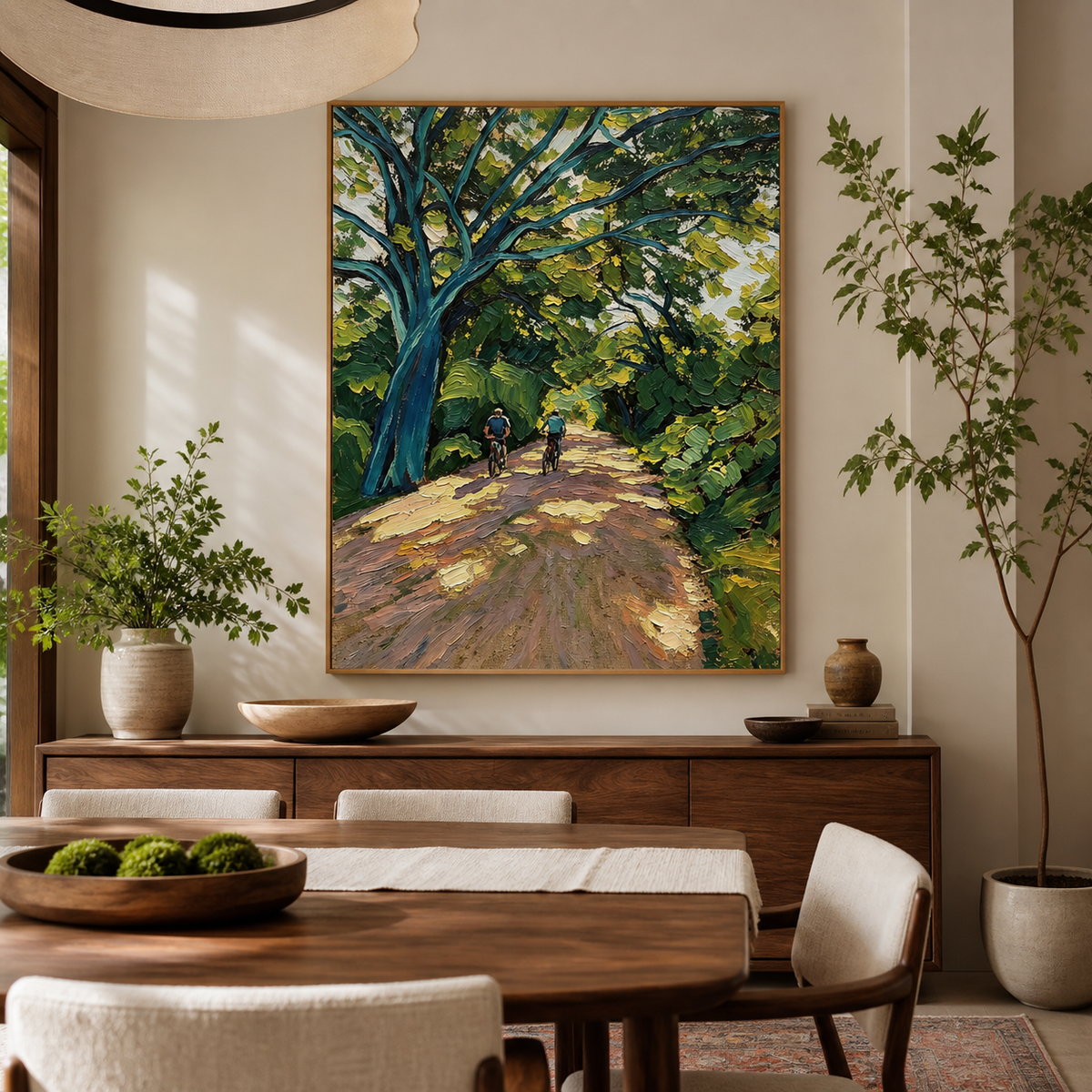 Forest Path Wall Art | Beneath the Green Canopy