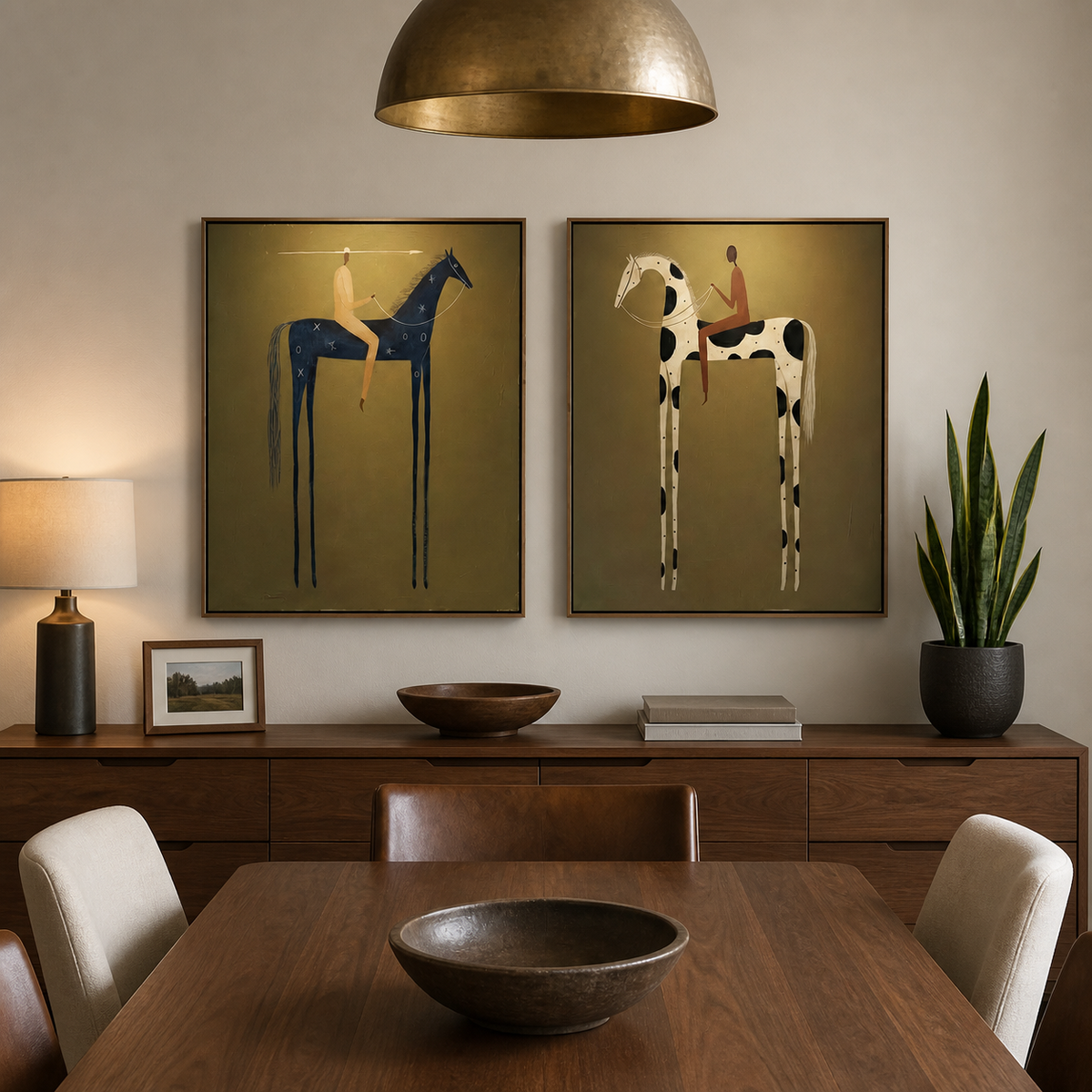 Western Horse Wall Art Set | Riders of the Open Range