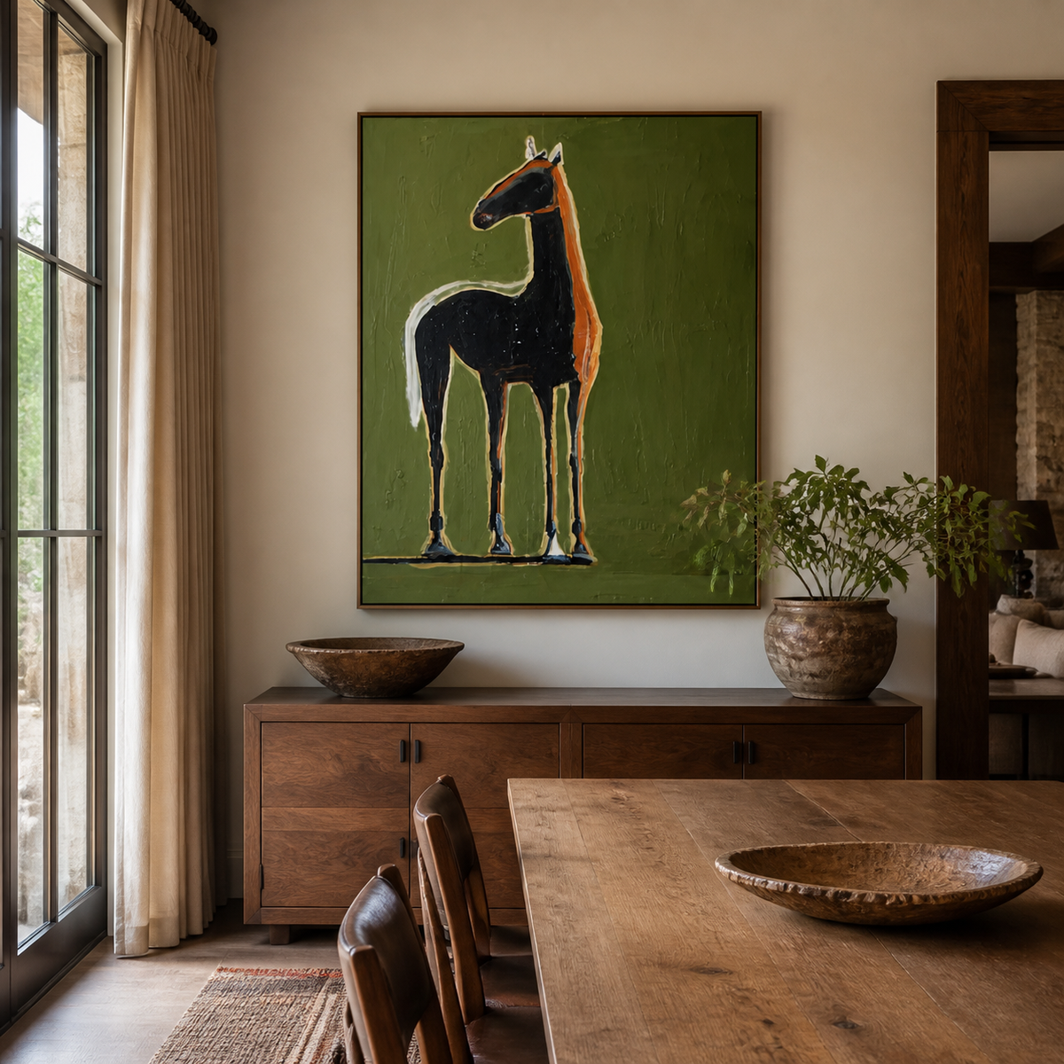 Black Horse Wall Art | Standing Proud