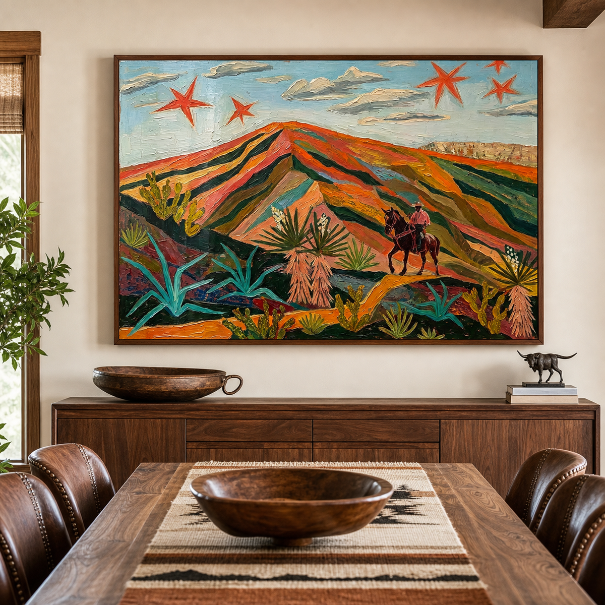 Western Desert Cowboy Wall Art | Red Star Range