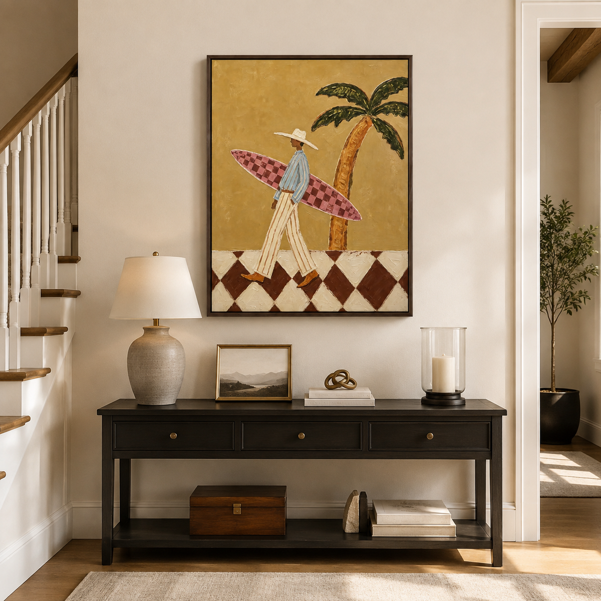 Surfer Wall Art | Walk to the Waves