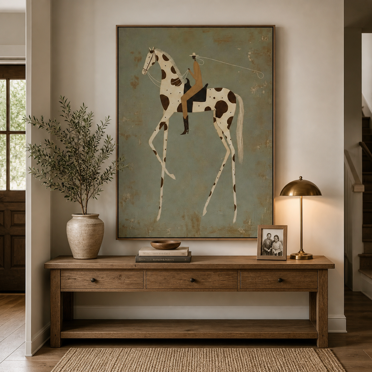Spotted Horse Wall Art | High Step