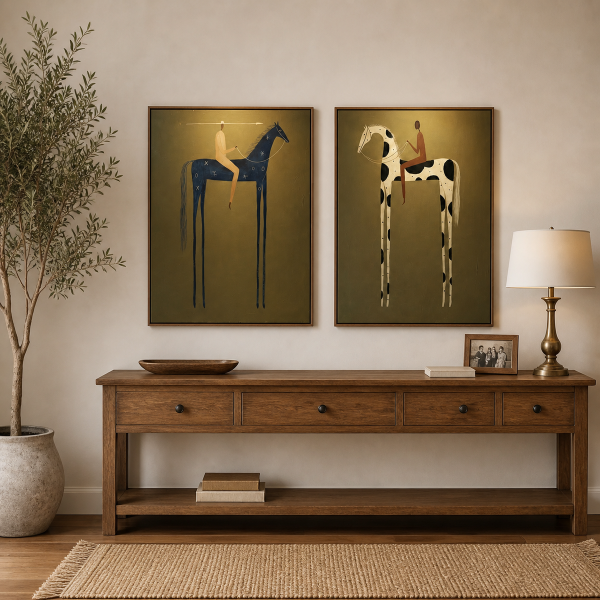Western Horse Wall Art Set | Riders of the Open Range