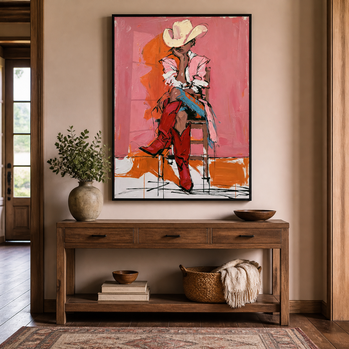 Pink Cowgirl Wall Art | After the Rodeo