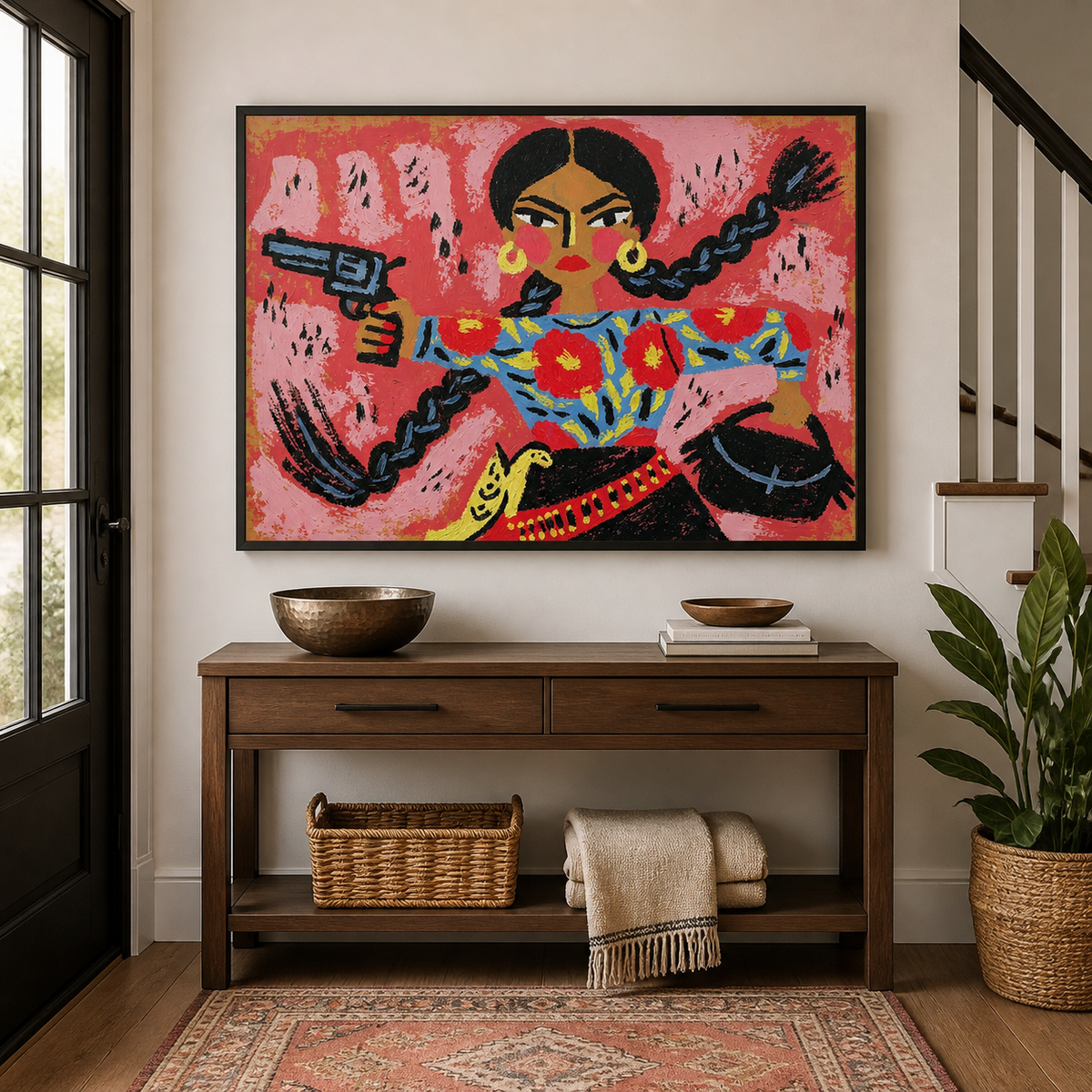 Colorful Cowgirl Wall Art | Braids and Bravado