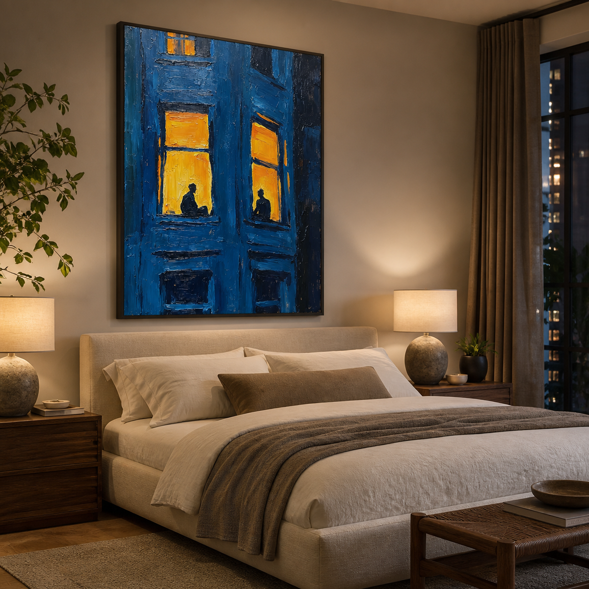 Blue Window Wall Art | Across the Night