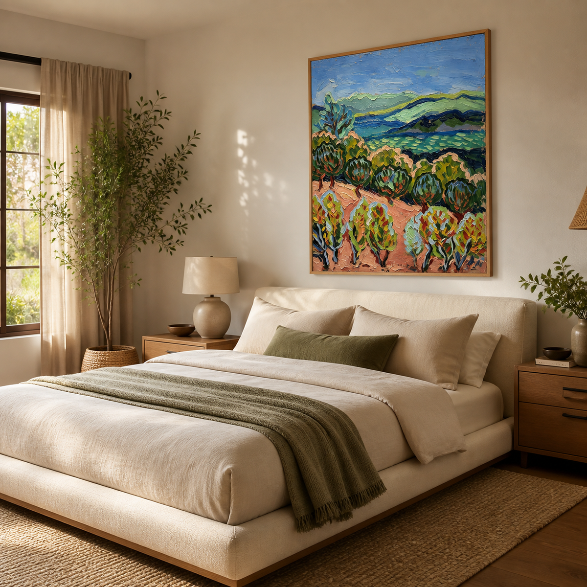 Colorful Vineyard Wall Art | Hills in Motion