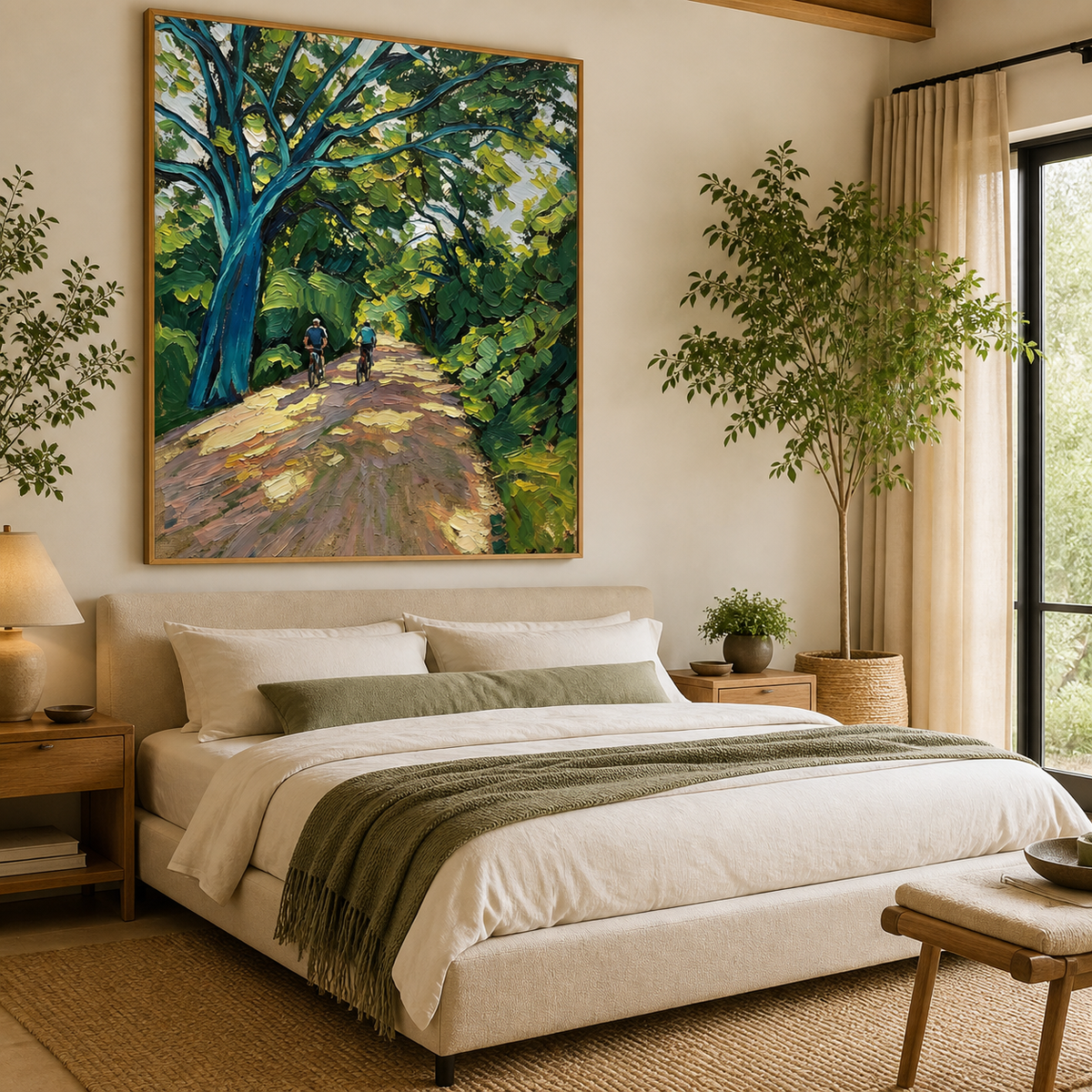 Forest Path Wall Art | Beneath the Green Canopy
