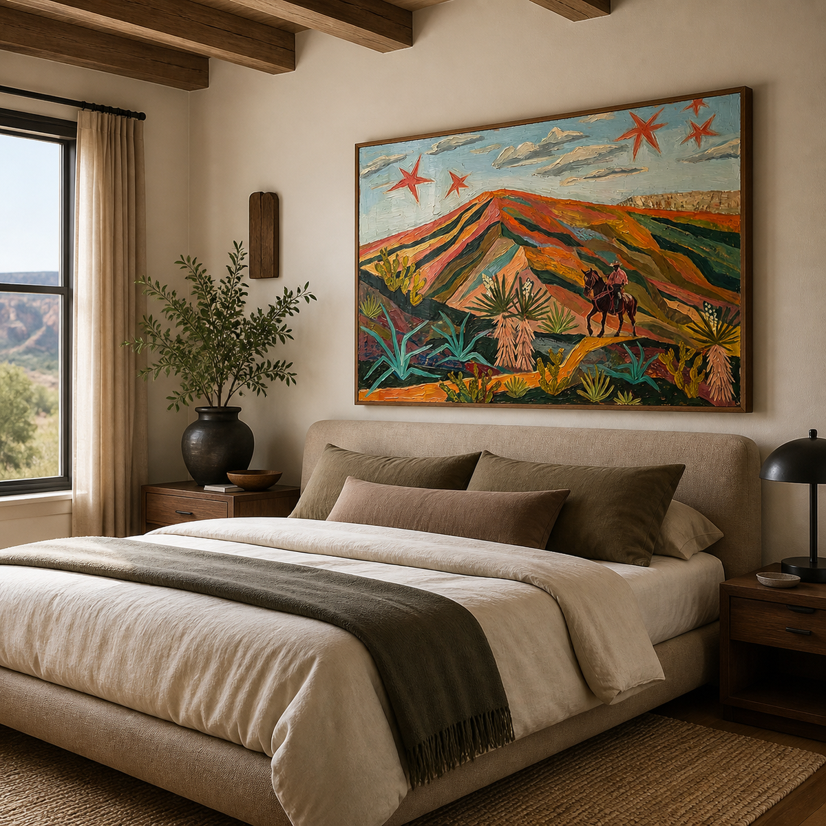 Western Desert Cowboy Wall Art | Red Star Range