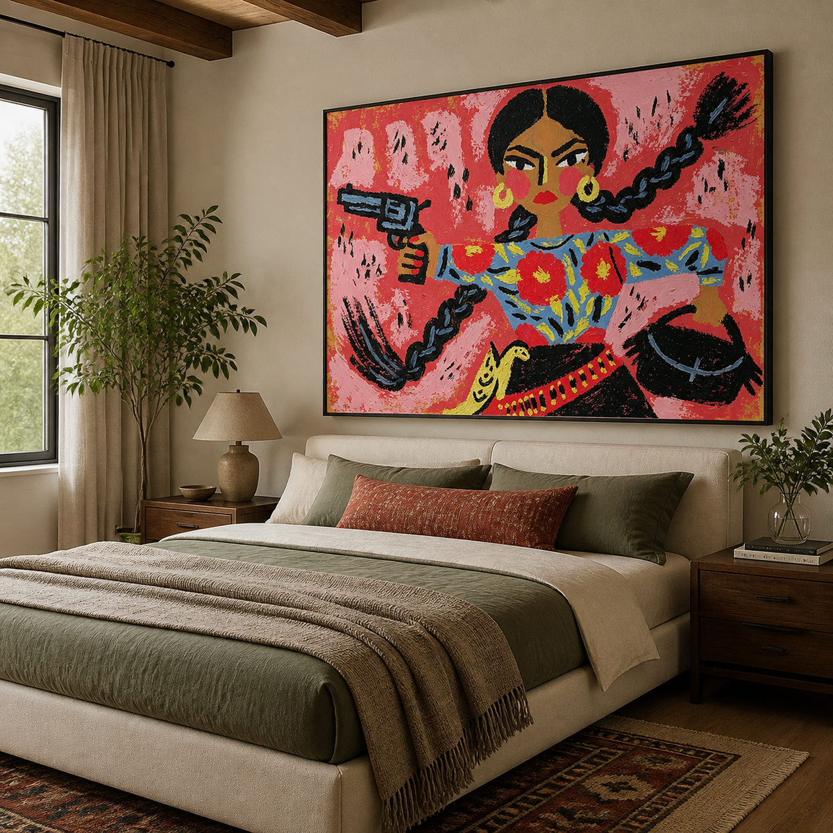 Colorful Cowgirl Wall Art | Braids and Bravado