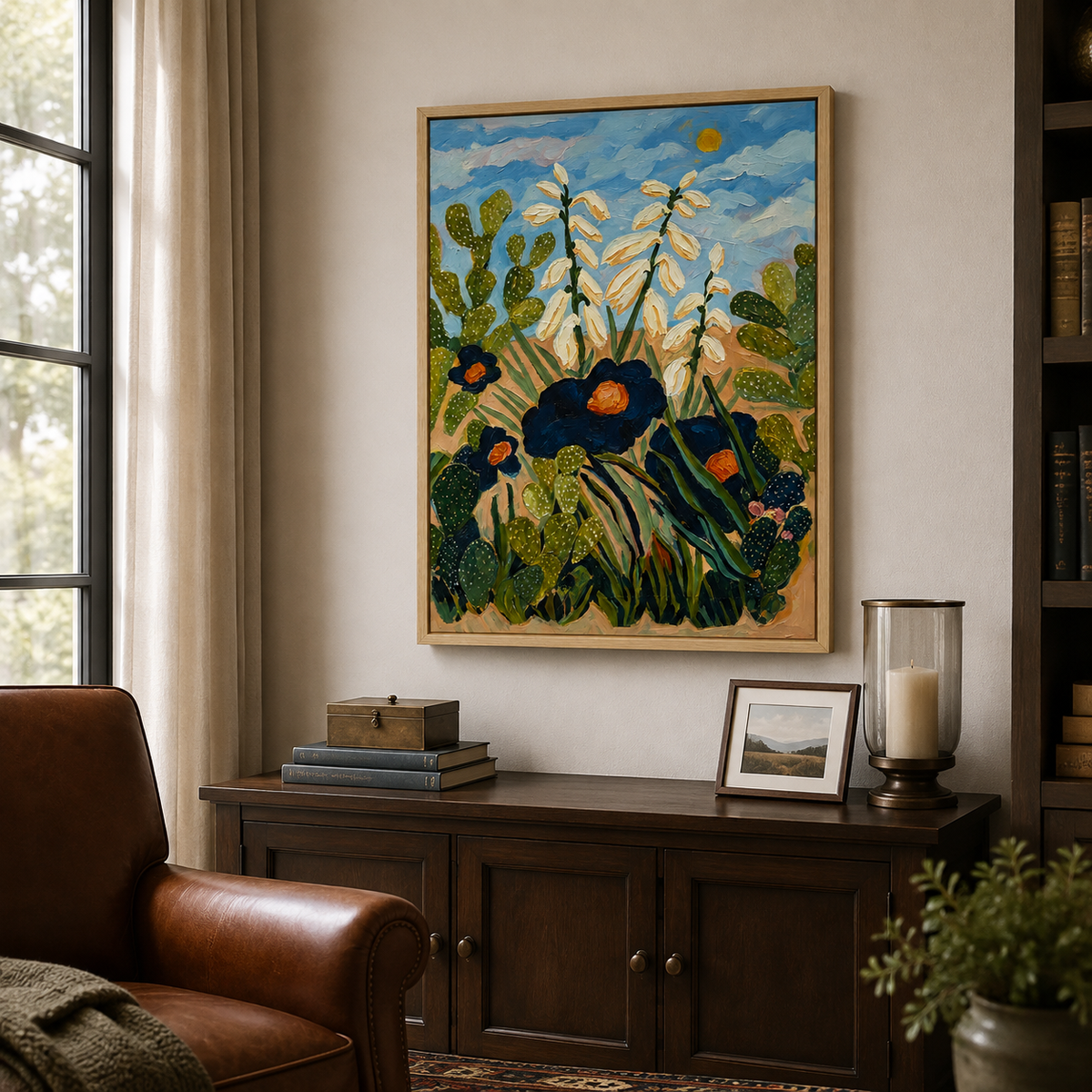 Cactus Wall Art | Desert Garden in Bloom
