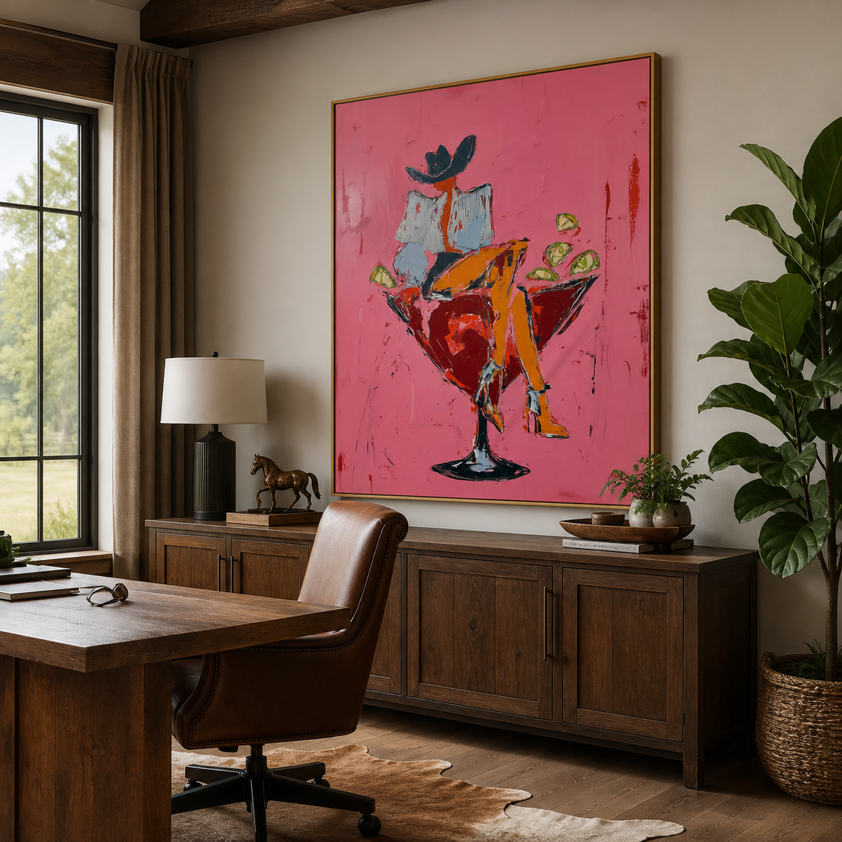 Cocktail Cowgirl Wall Art | Last Round