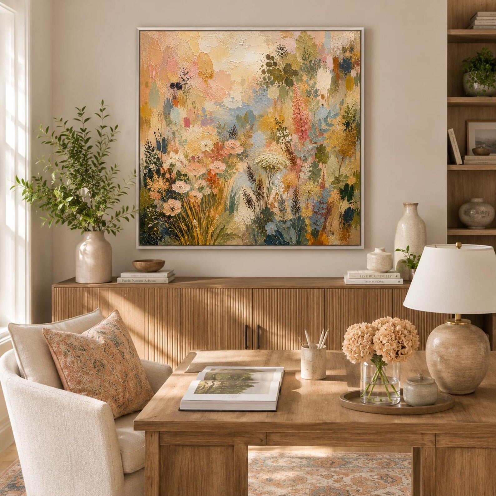 Cottagecore Floral Canvas Art
