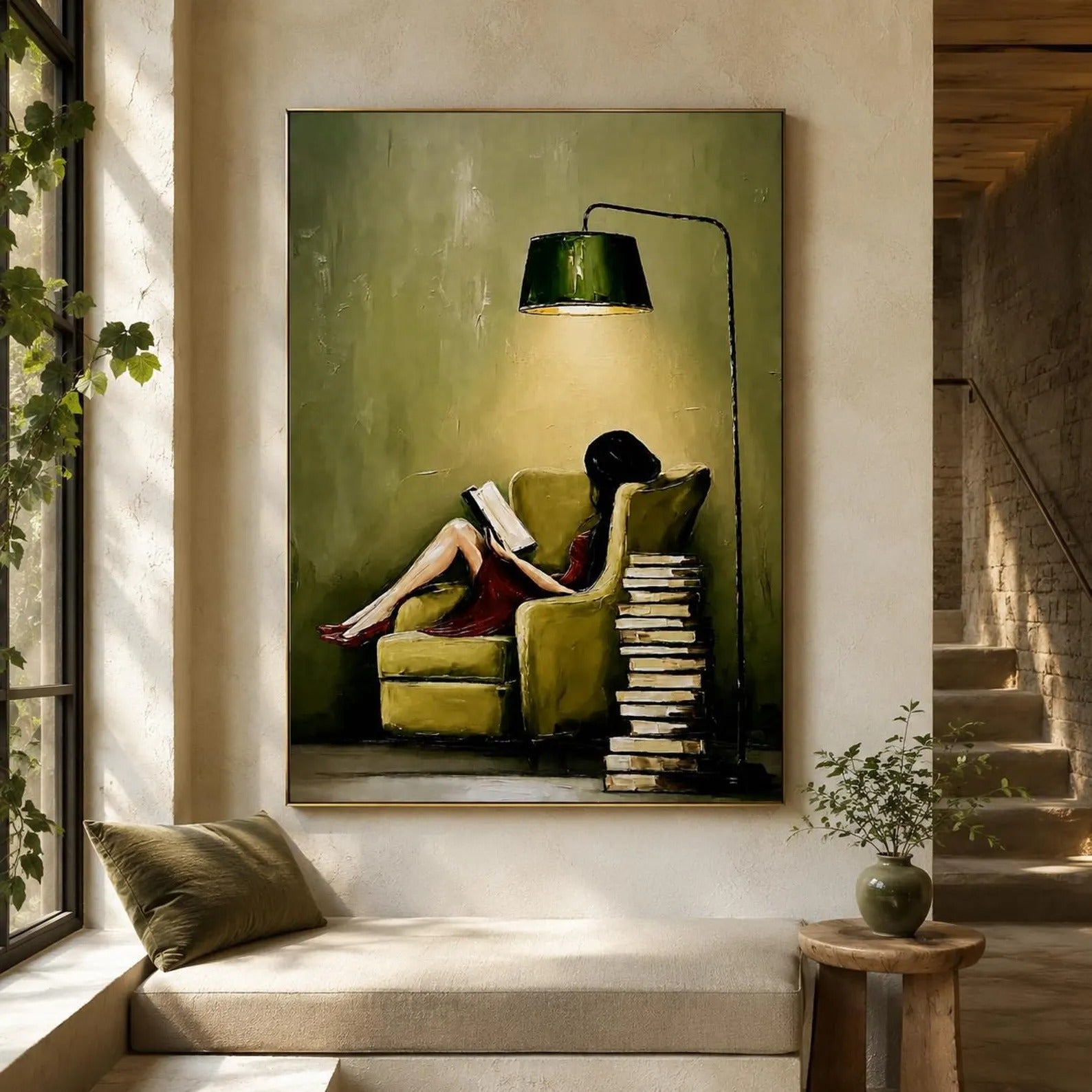 Cozy Library Wall Decor for Book Lovers