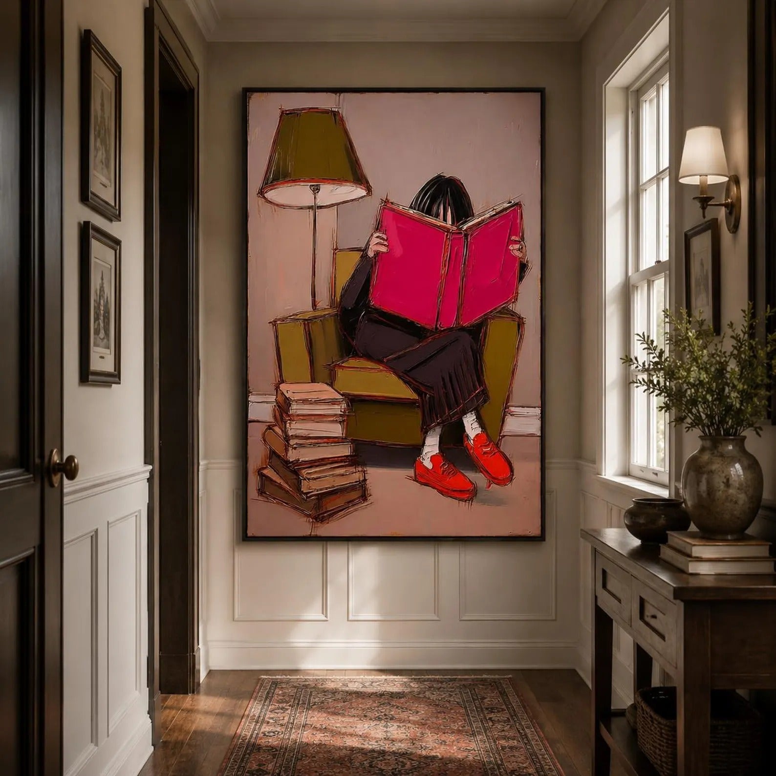 Figurative Oil Painting for Home Library
