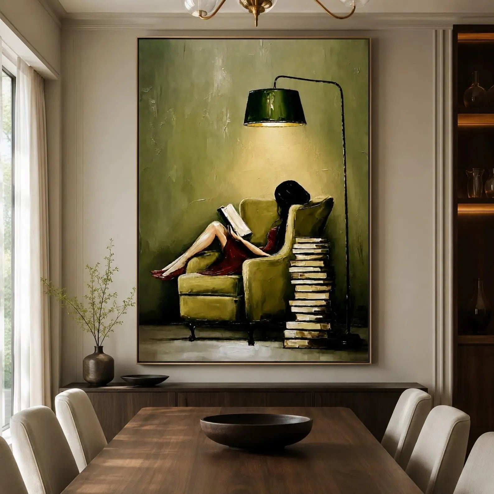 Literary Canvas Art for Living Room Decor