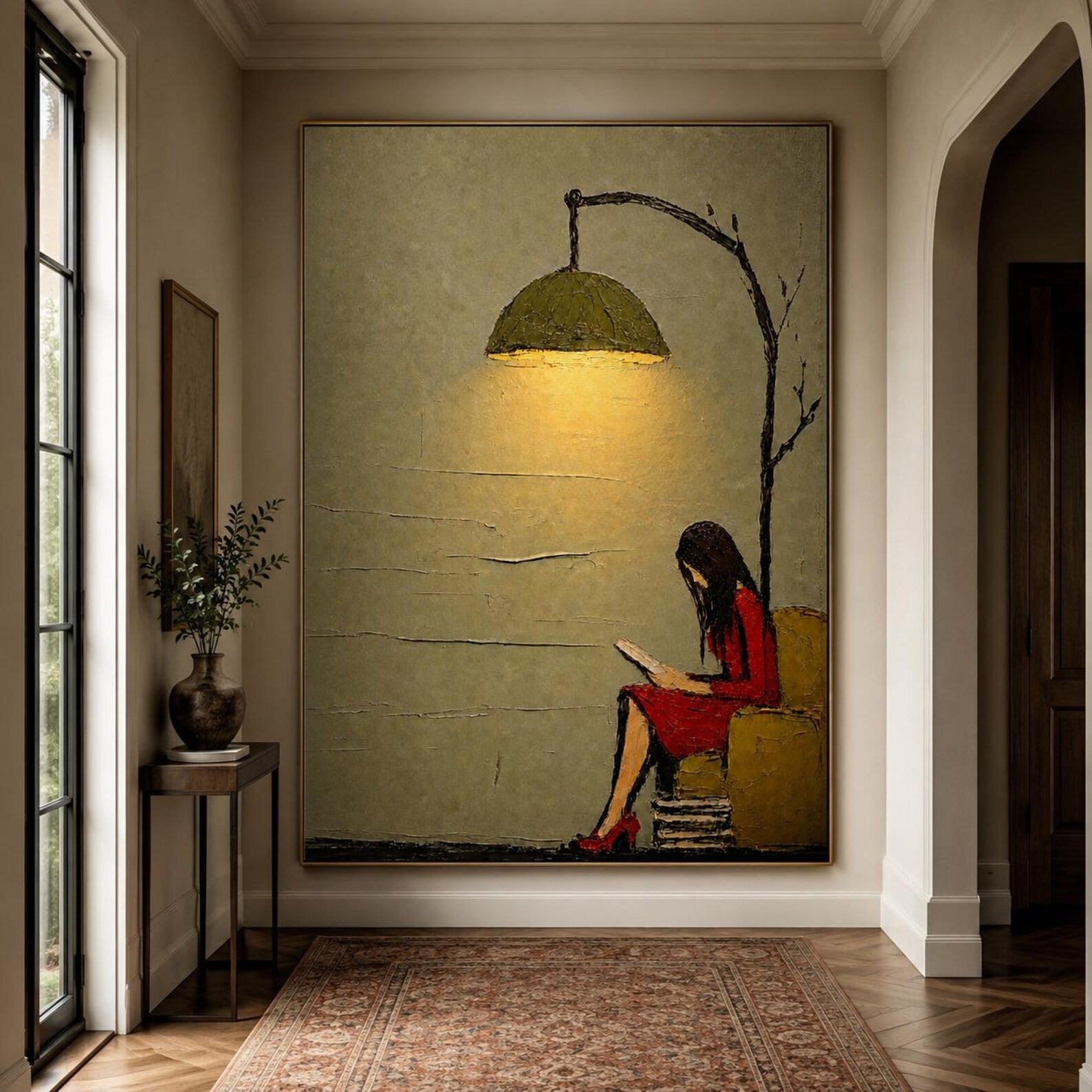 Literary Canvas Art for Living Room and Entryway