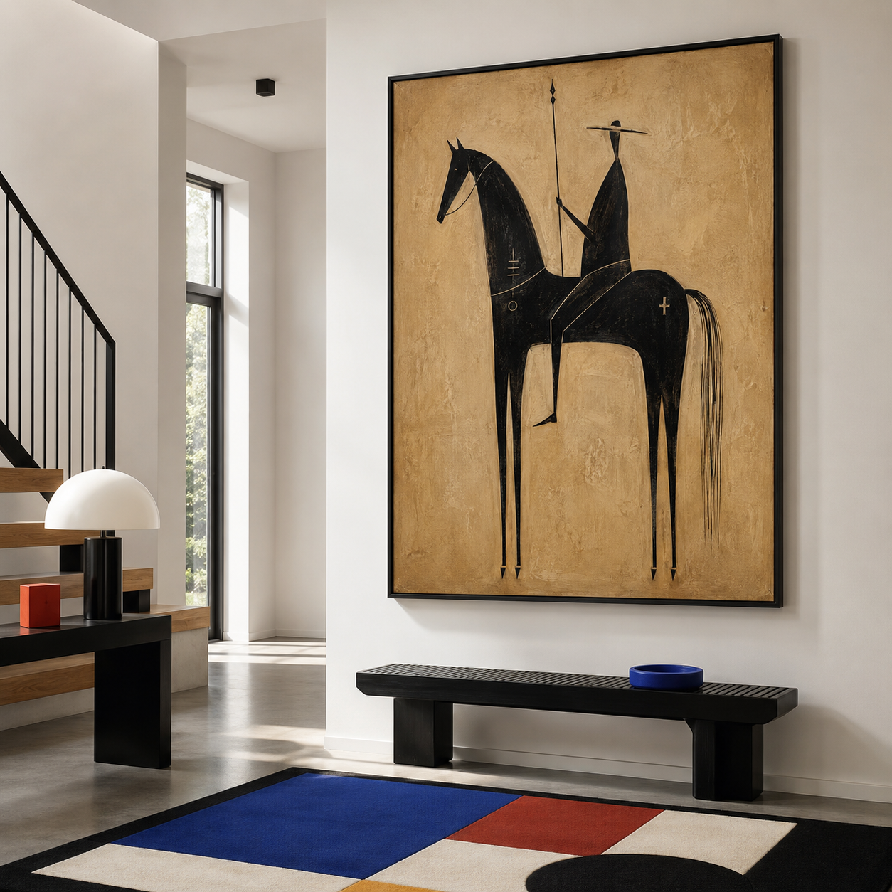 Create A Powerful Statement Wall With Modern Horse Art