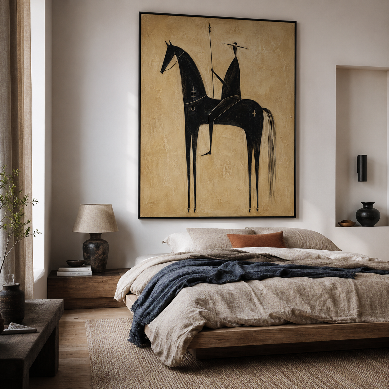 Hand-Painted Western Wall Art With Timeless Character