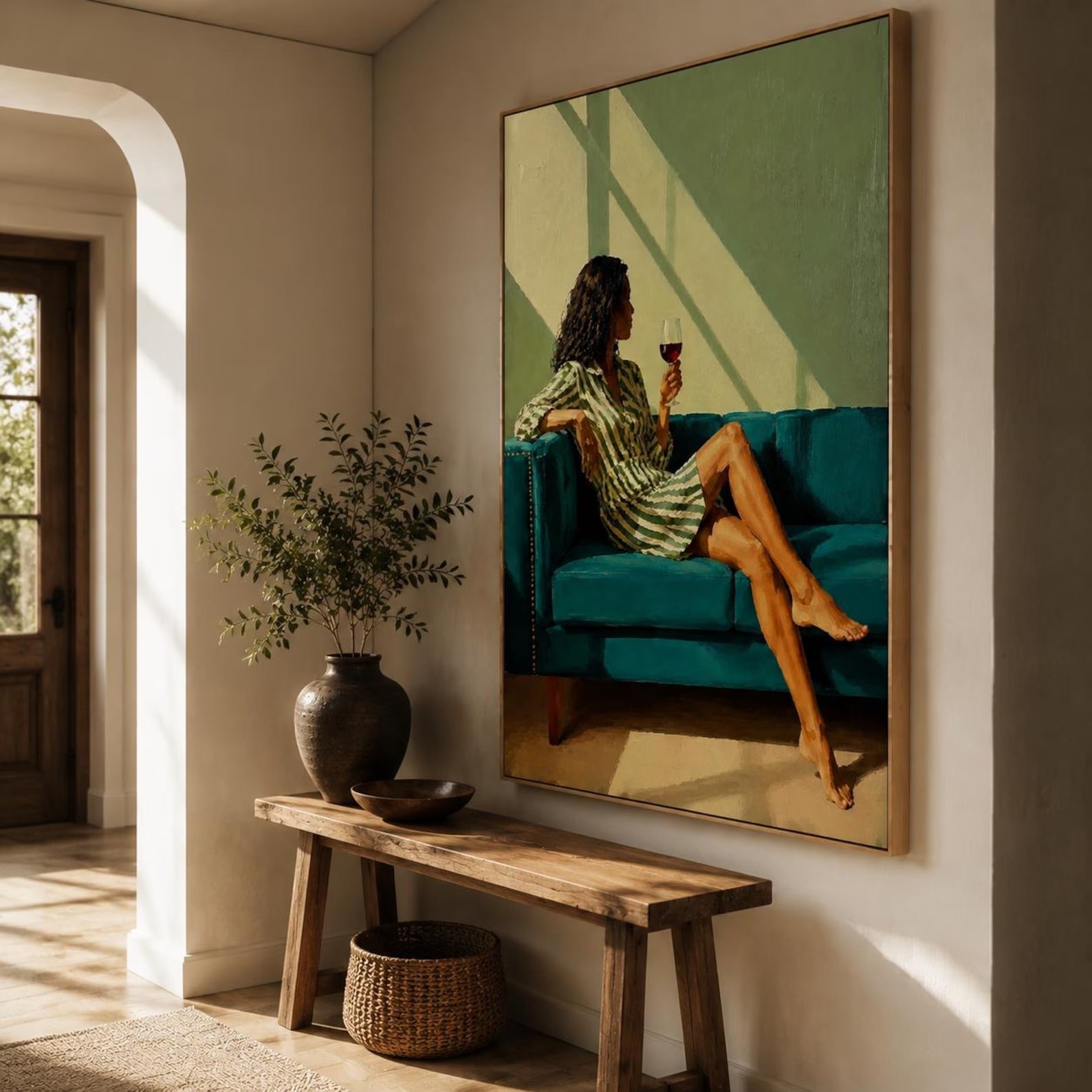 Modern Figurative Wine Wall Decor