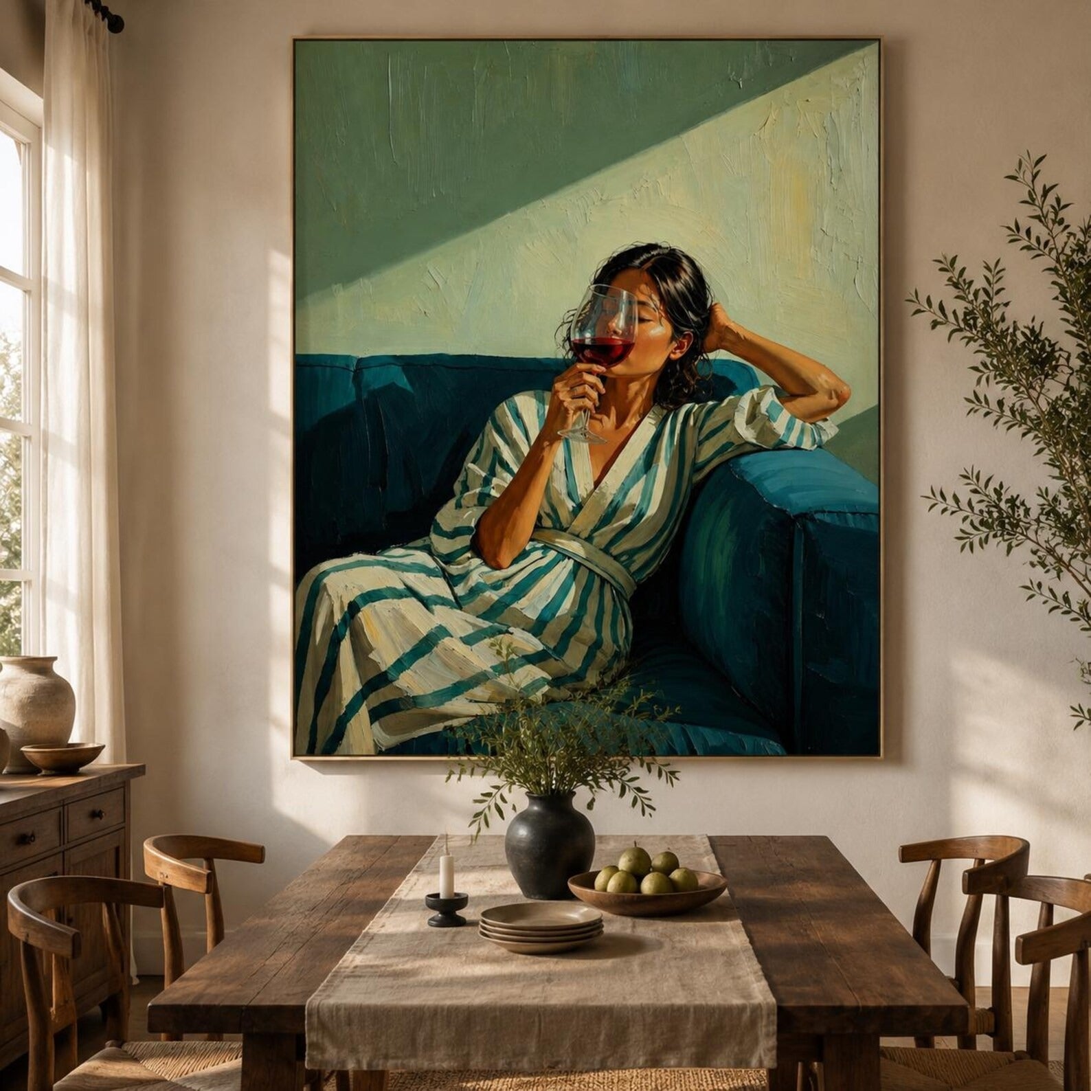 Wine Lover Wall Art | Golden Hour Reverie