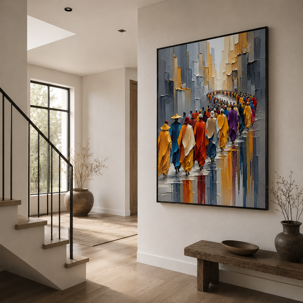 Journey of Light – Hand-Painted Contemporary Figurative Oil Painting