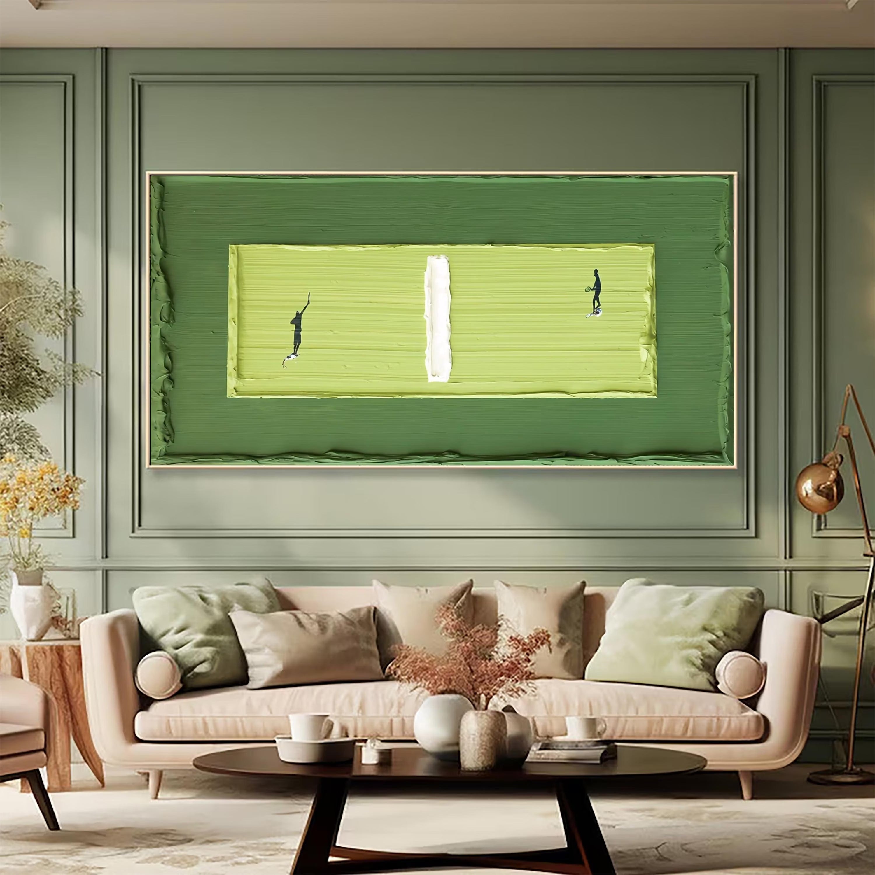 Swing - Large Abstract Textured Painting