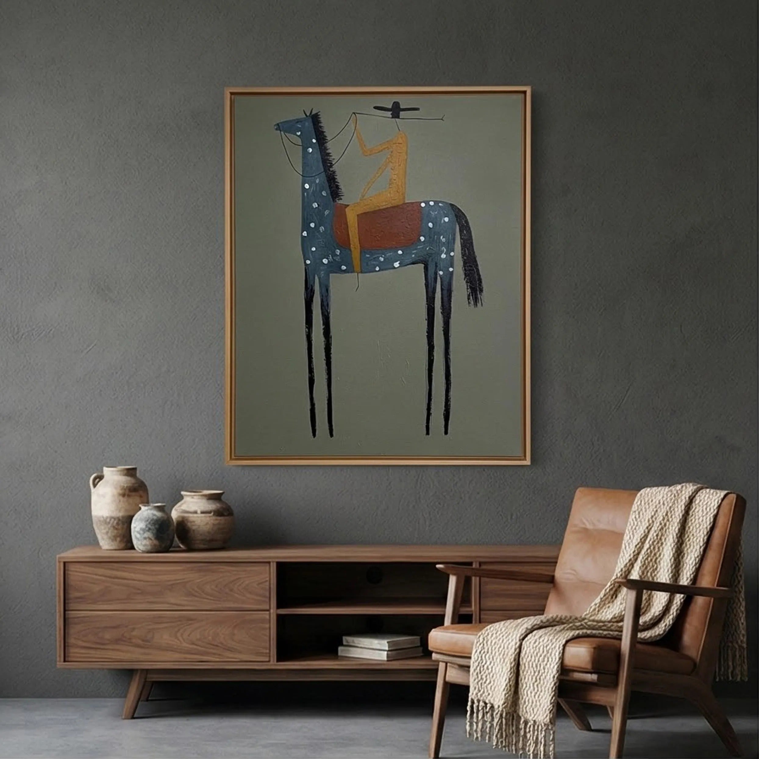 The Noble Knight - Large Wall Painting