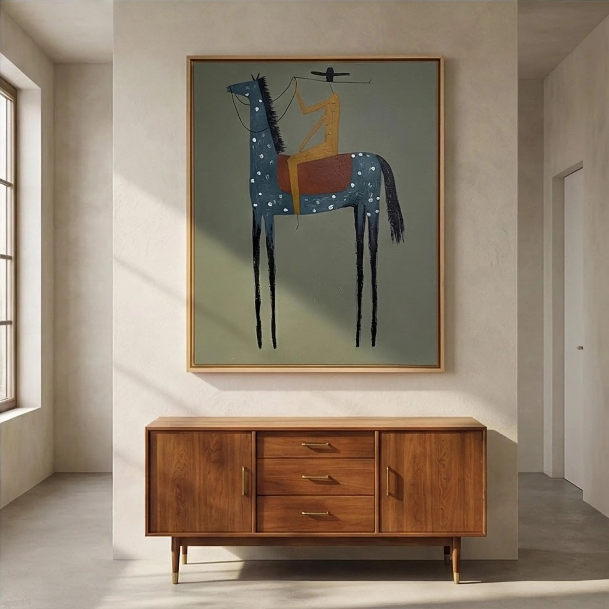 The Noble Knight - Large Wall Painting