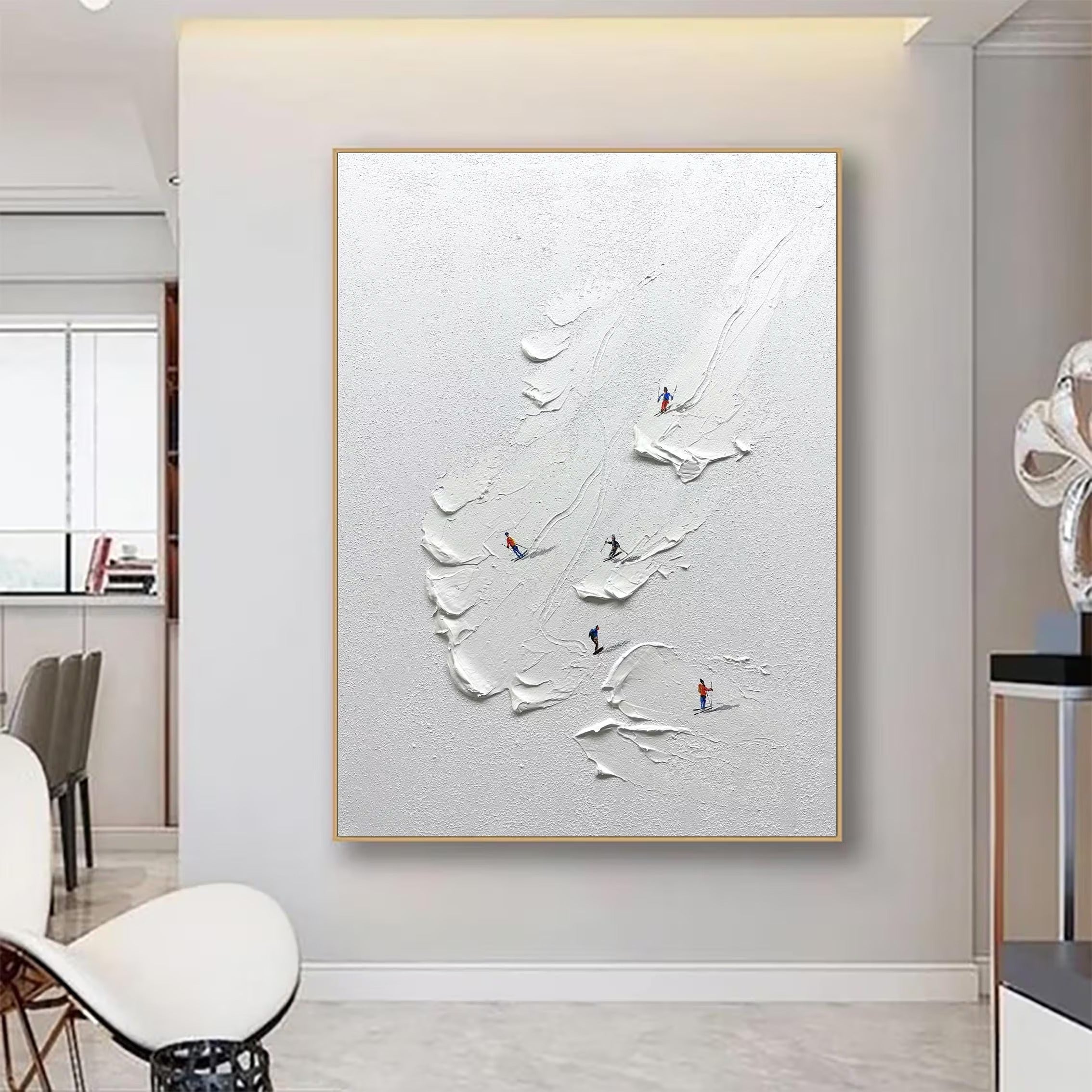 The Perfect Turn - Large Abstract Textured Painting
