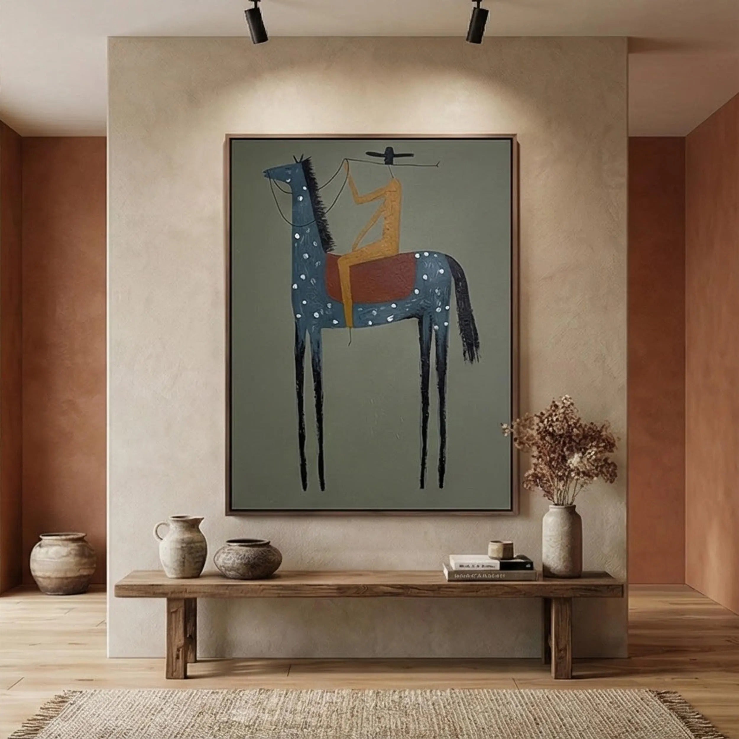 The Noble Knight - Large Wall Painting