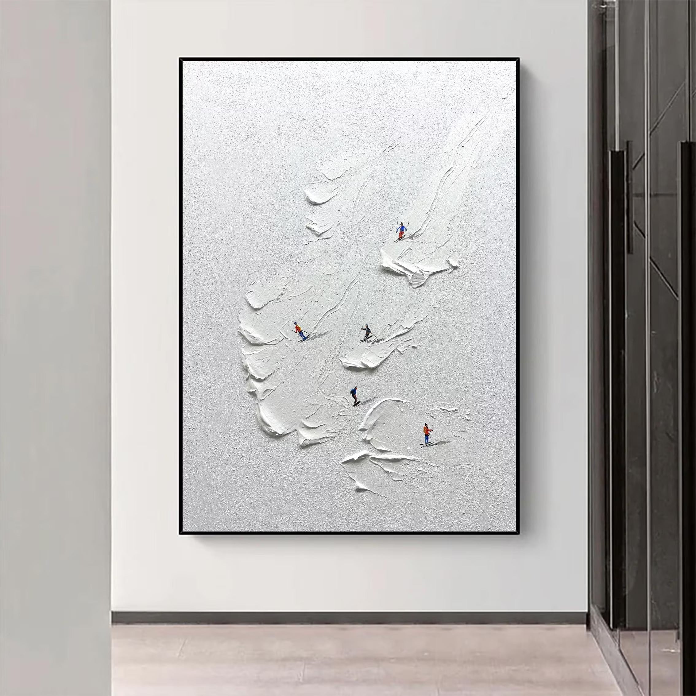 The Perfect Turn - Large Abstract Textured Painting