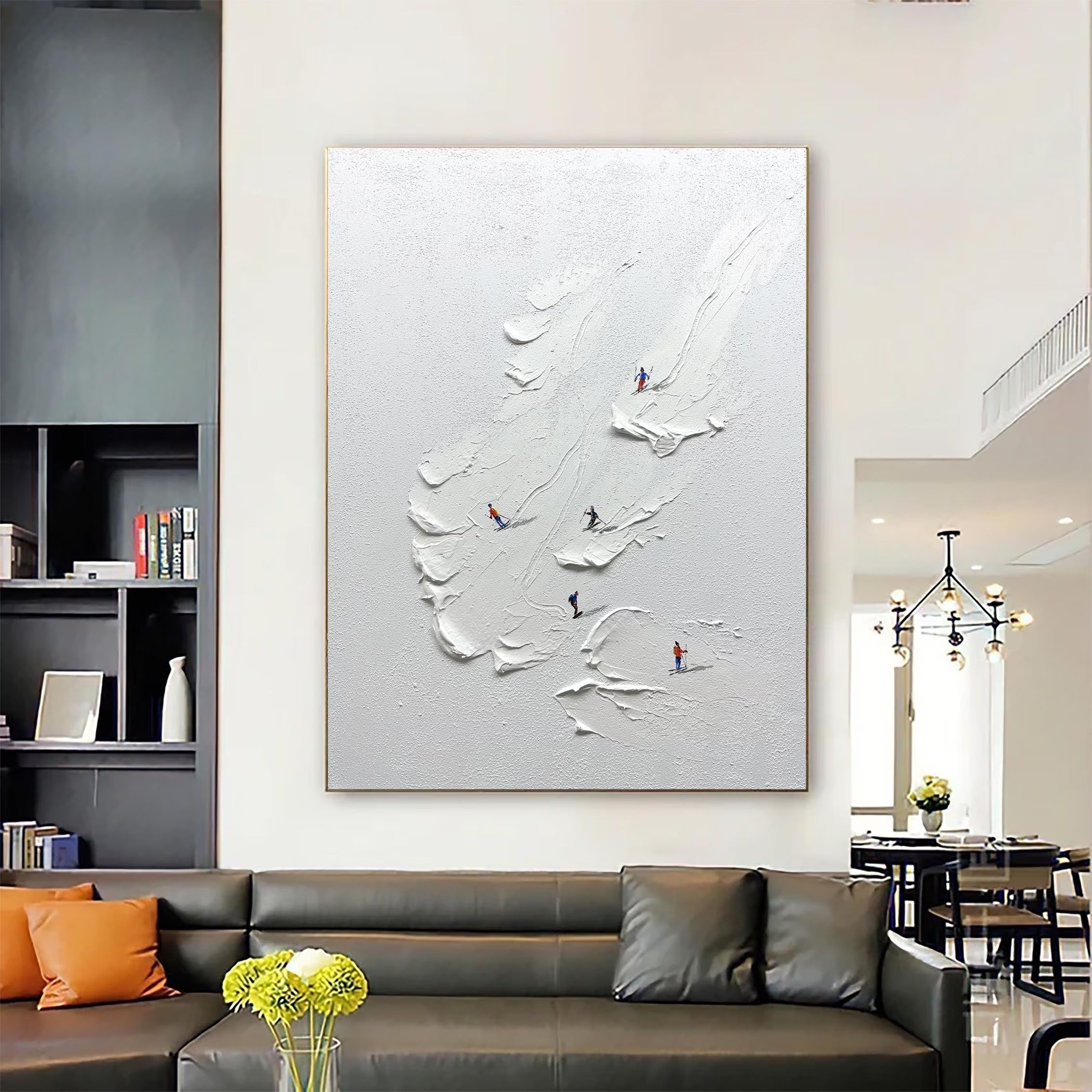 The Perfect Turn - Large Abstract Textured Painting