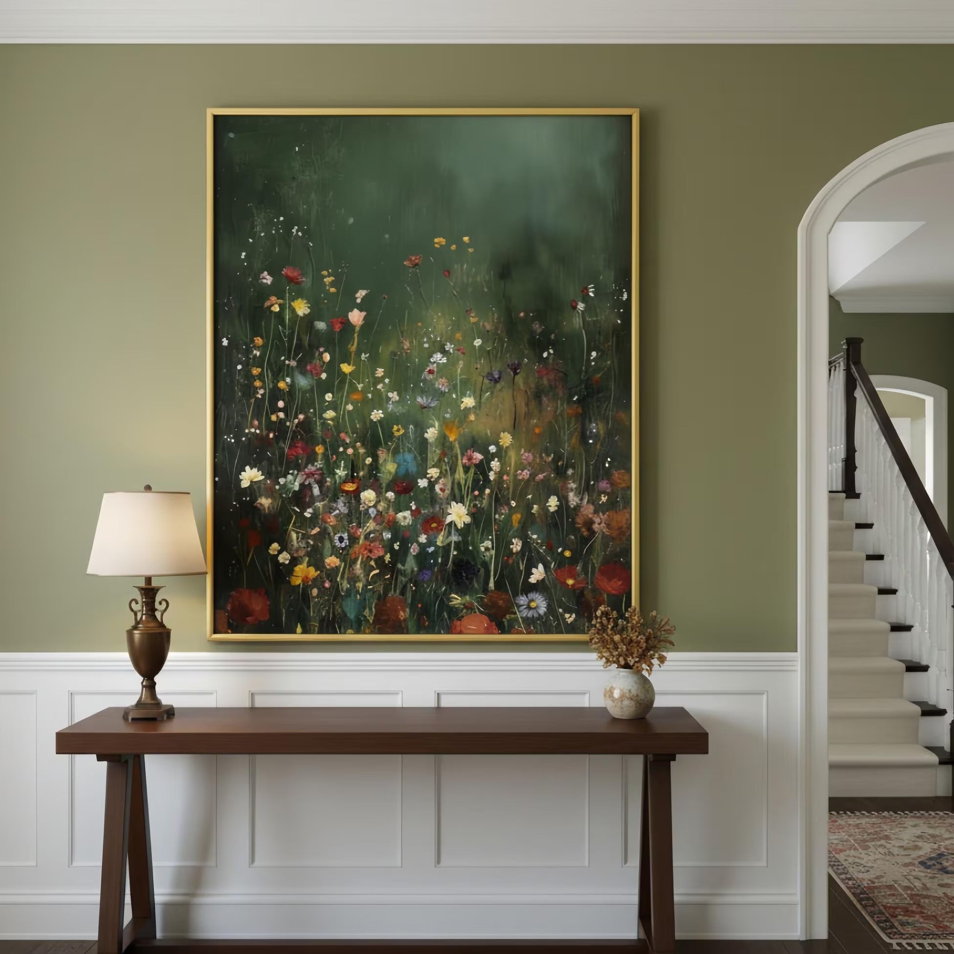 A Flower's Awakening - Large Wall Painting