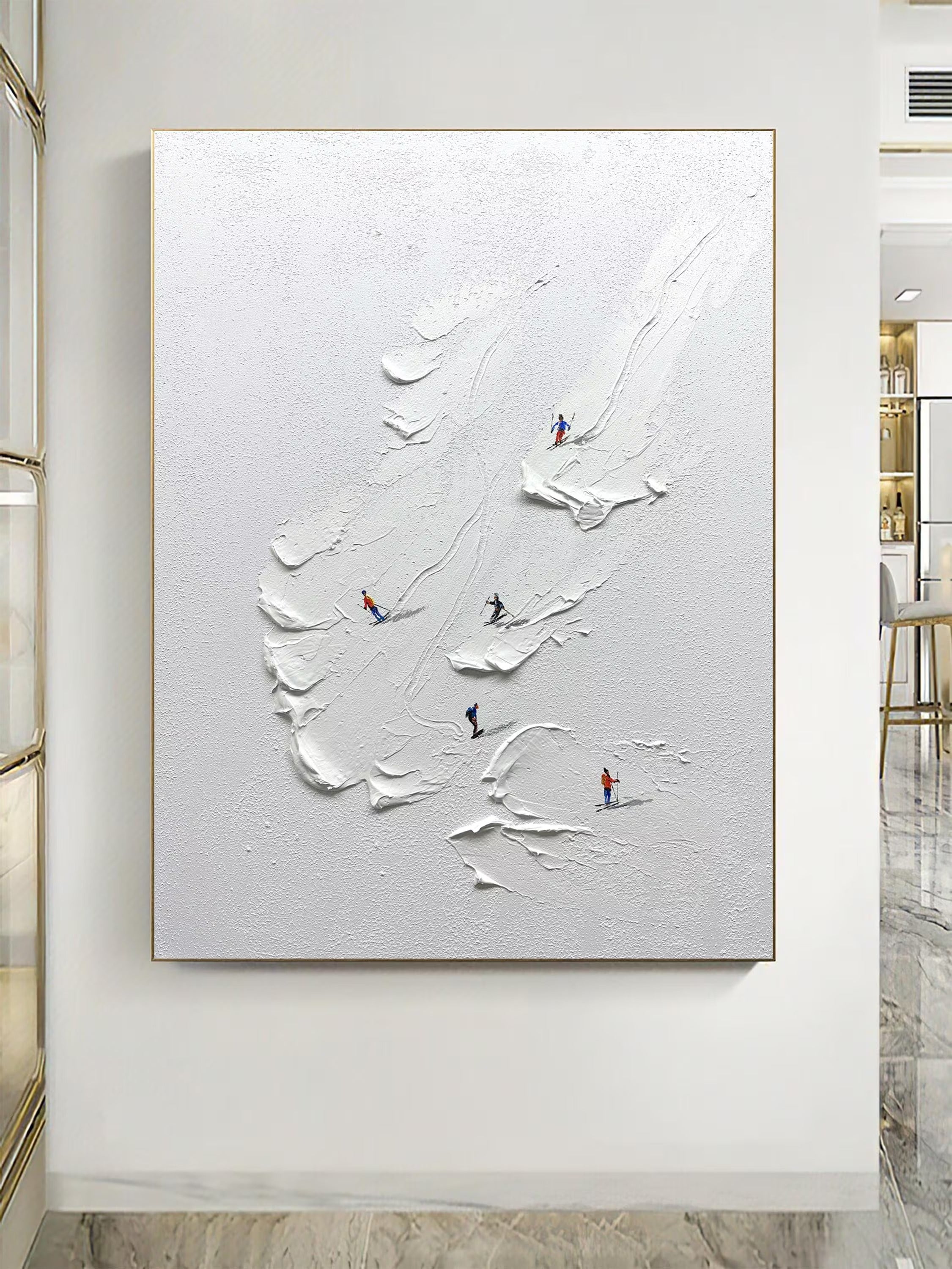 The Perfect Turn - Large Abstract Textured Painting