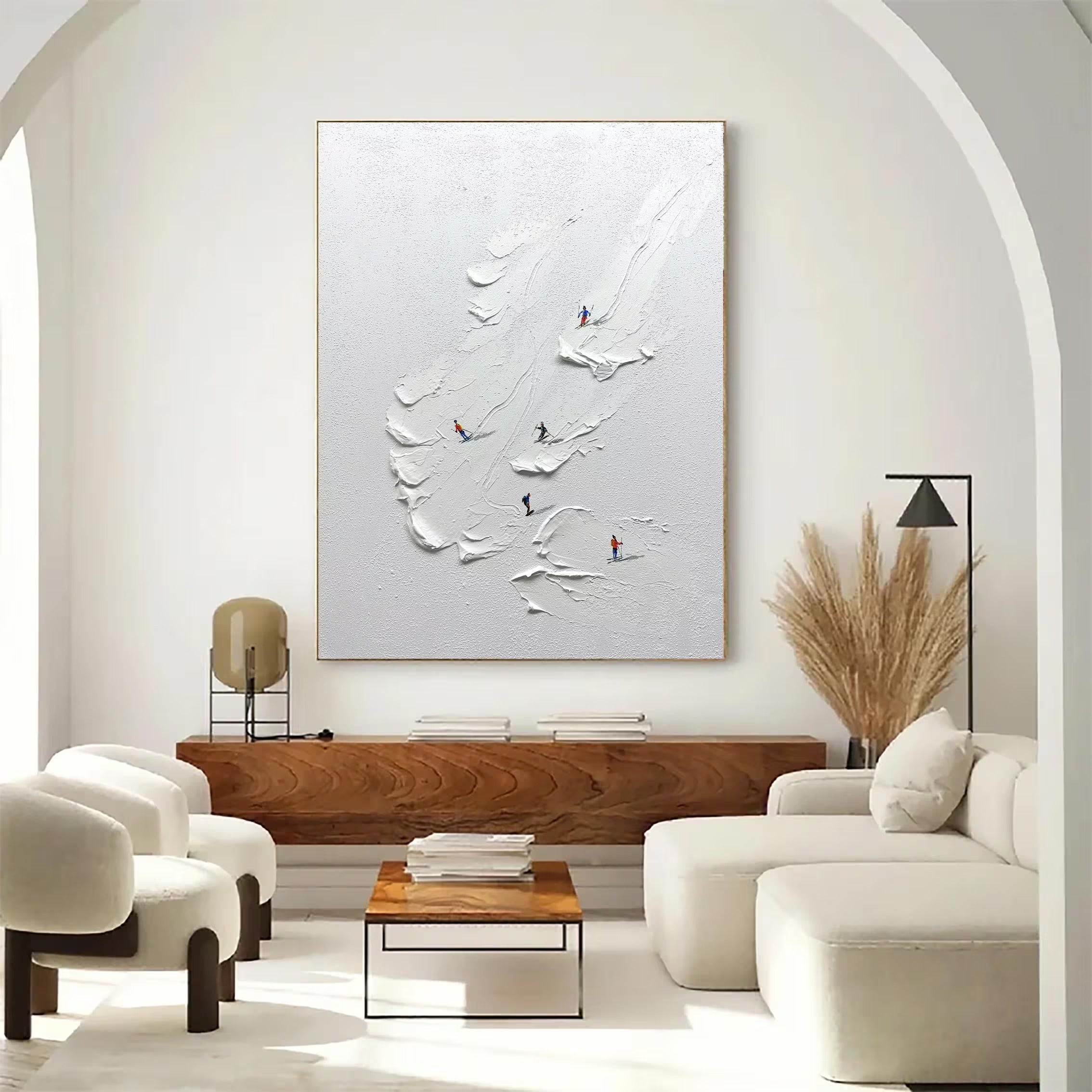 The Perfect Turn - Large Abstract Textured Painting