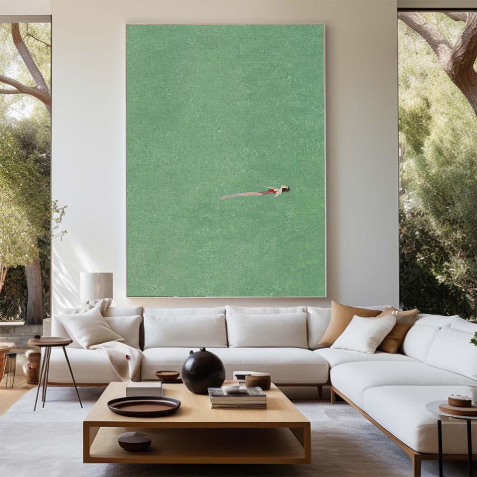 The Liquid Bed - Large Textured Painting