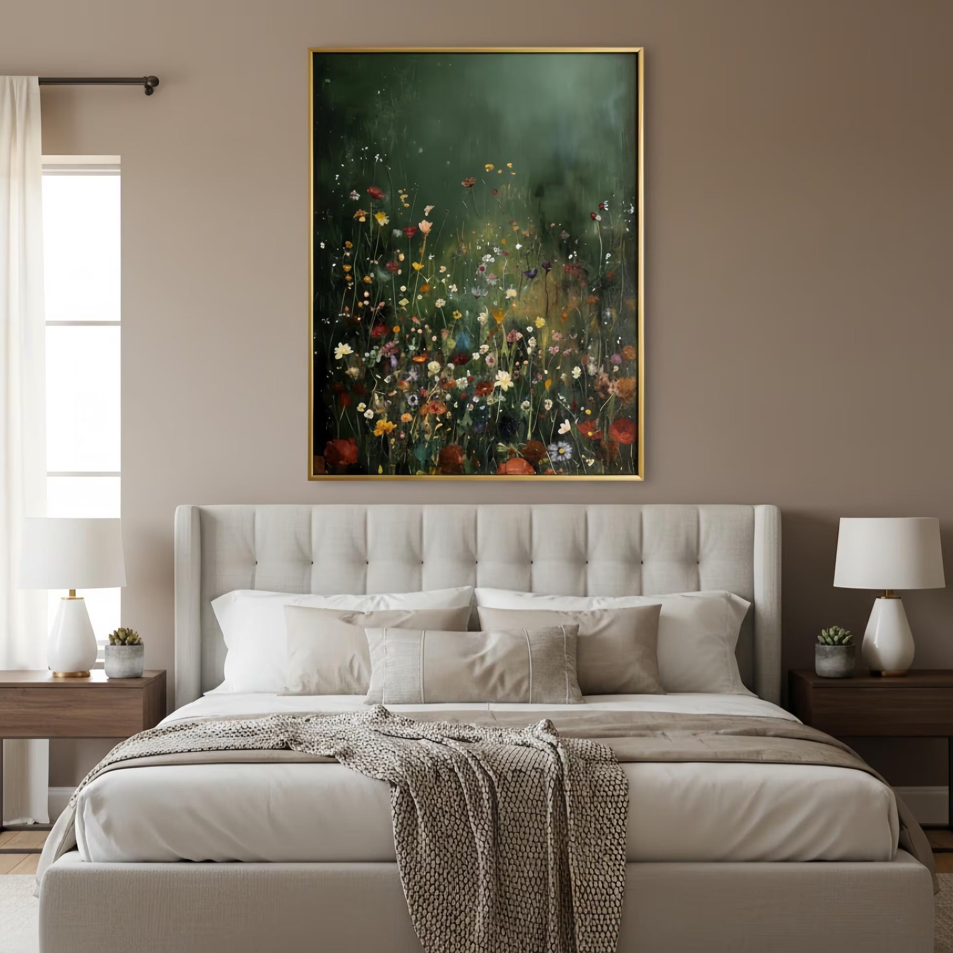 A Flower's Awakening - Large Wall Painting
