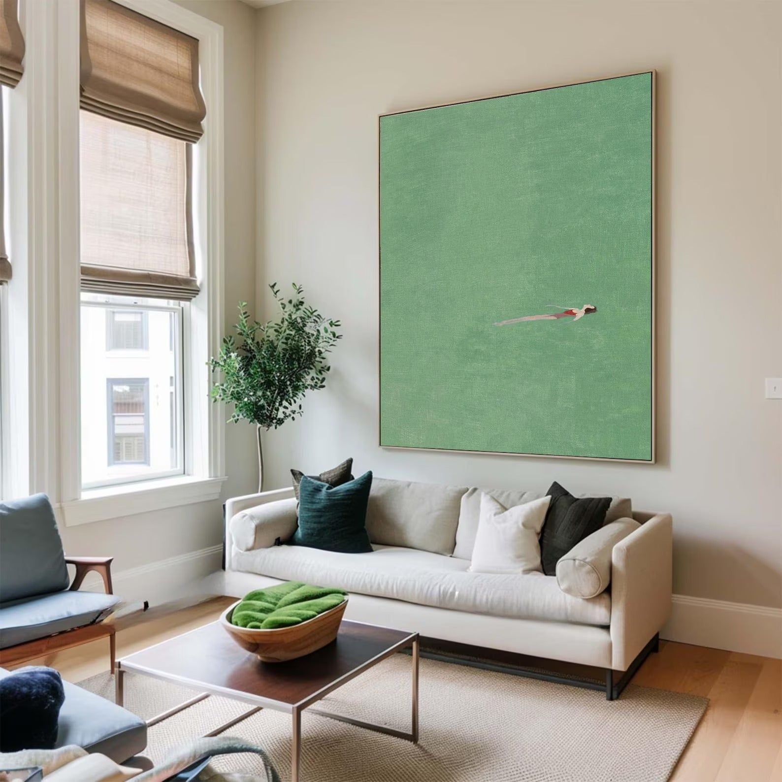 The Liquid Bed - Large Textured Painting