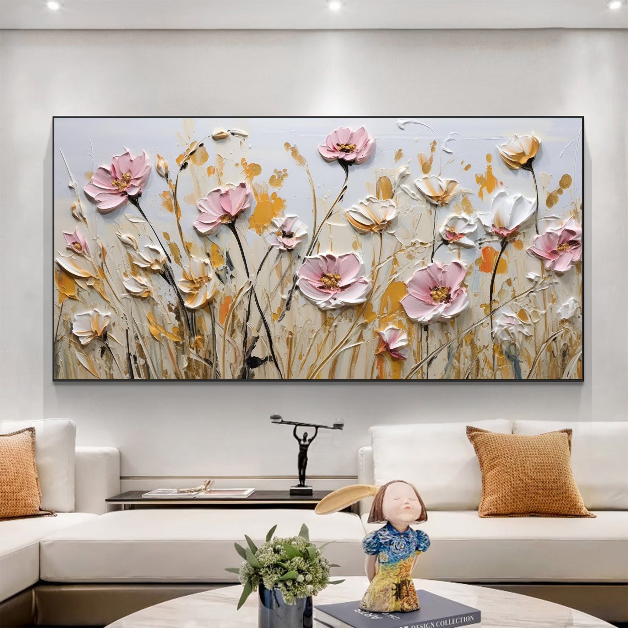 The Wildflower's Dance - Large Textured Painting