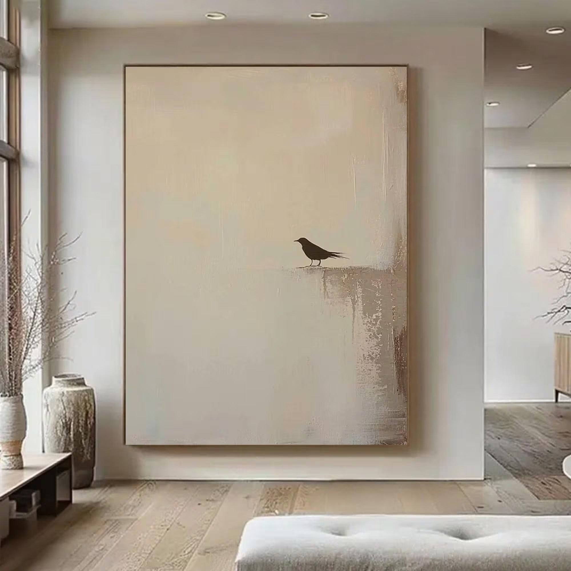 Stay Awhile - Large Abstract Textured Painting