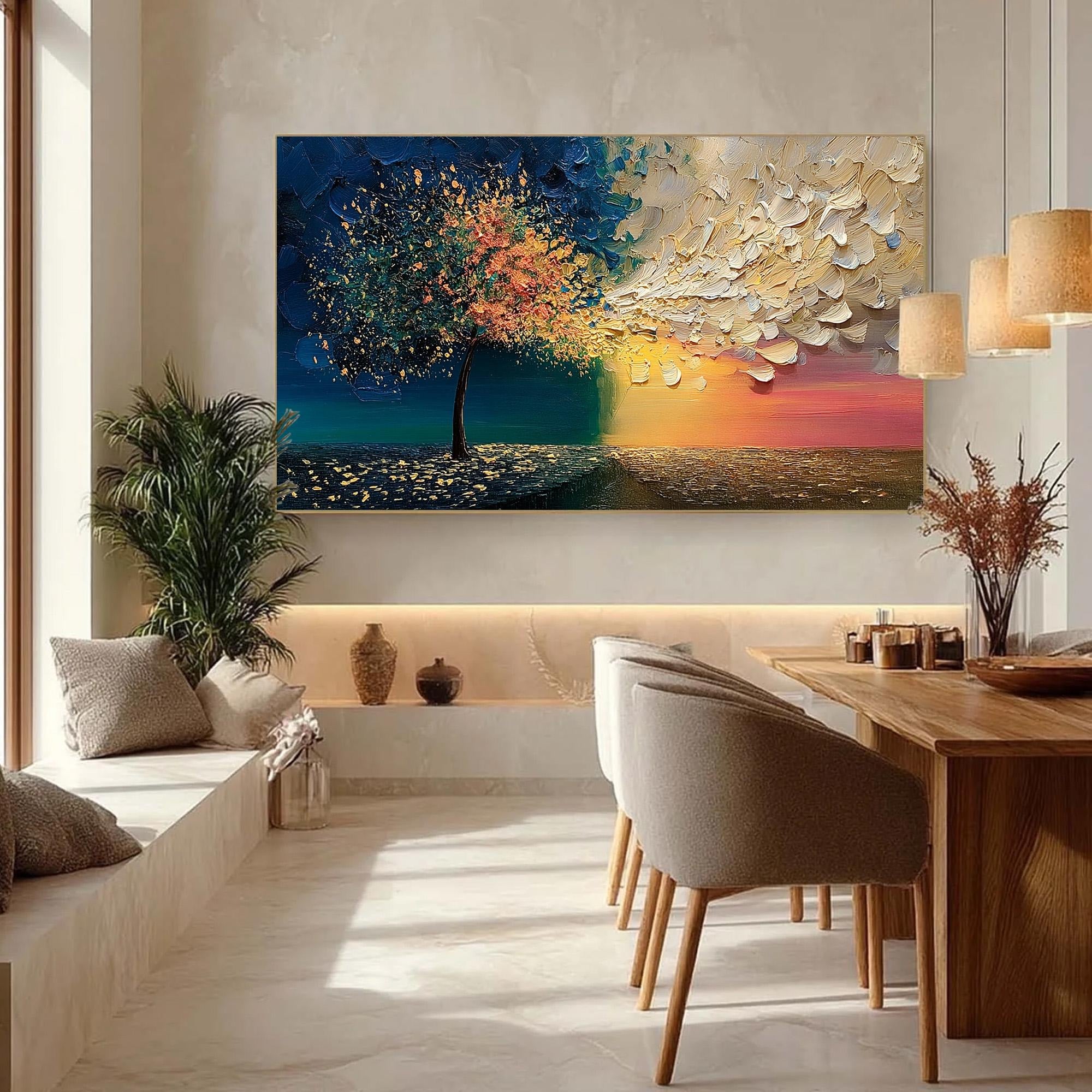 A Sapling's Hope - Large Textured Painting