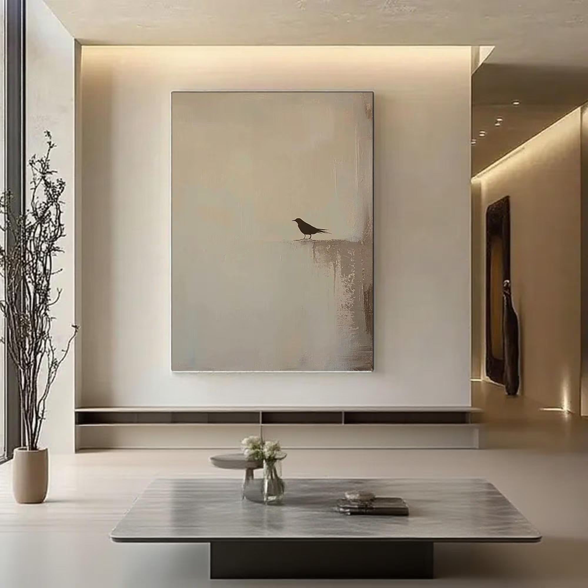 Stay Awhile - Large Abstract Textured Painting