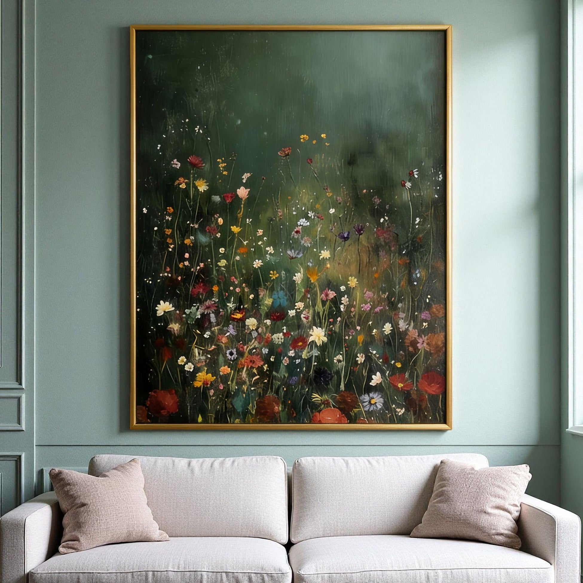 A Flower's Awakening - Large Wall Painting